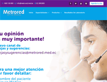 Tablet Screenshot of metrored.med.ec